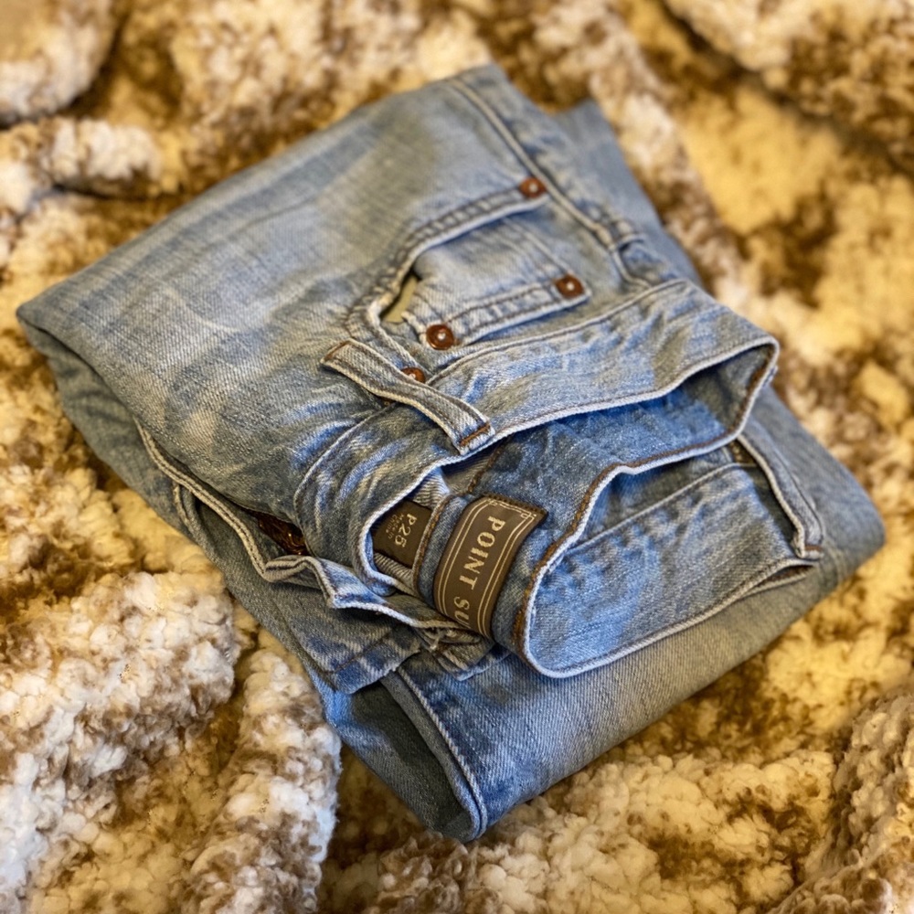 J. Crew 25P petite Point Sur Jeans.